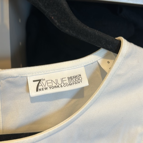 New York Co. white tie front side slits sleeveless top size S - Picture 2 of 3